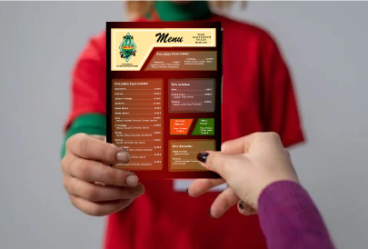 menu de restaurant
